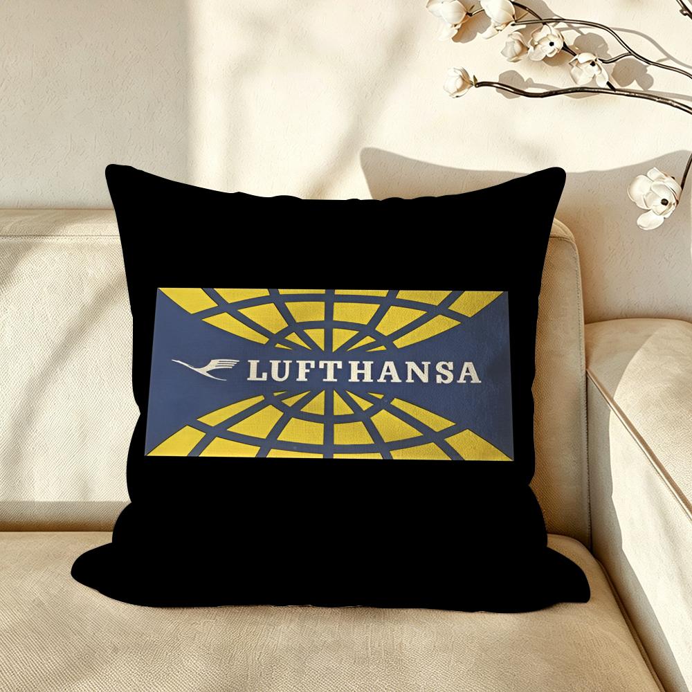Brand LLufthansa Cushion Cover Pillow Case Antidustmite Pillowcase Silky Short Plush Sofa Cushion Cover hot