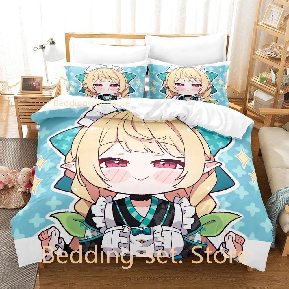 Pomu Rainpuff Anime Bedding Set Single Twin Full Queen King Size Duvet Cover Bed Sheet Set for Adult Kid Bedroom