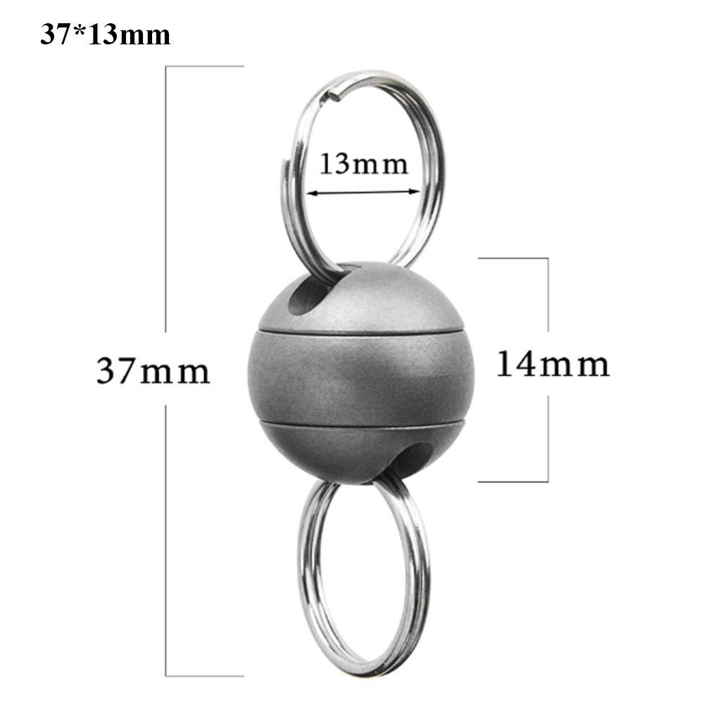Portable Brass Keychain Ultra-light Car Key Ring New Titanium Alloy Keychain Outdoor Small Tool