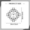 Acrylic Wall Clock Art Stylish Minimalist Black Decorative Creative for Office Home Household