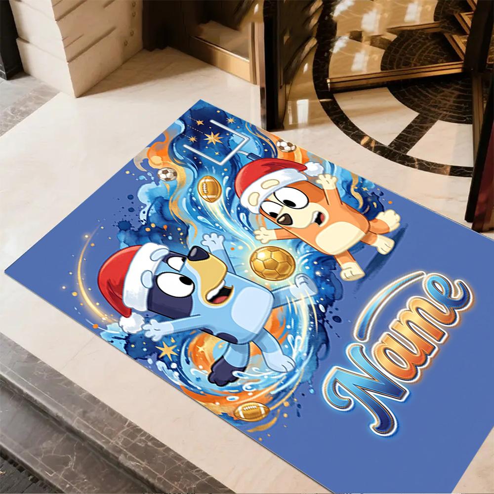 Halloween Costume Party Customize Your Name Carpet Suitable for Foyer Playrooms Kitchen Entryway Anti-slip Rug Decorate Offices Gift for Festivals