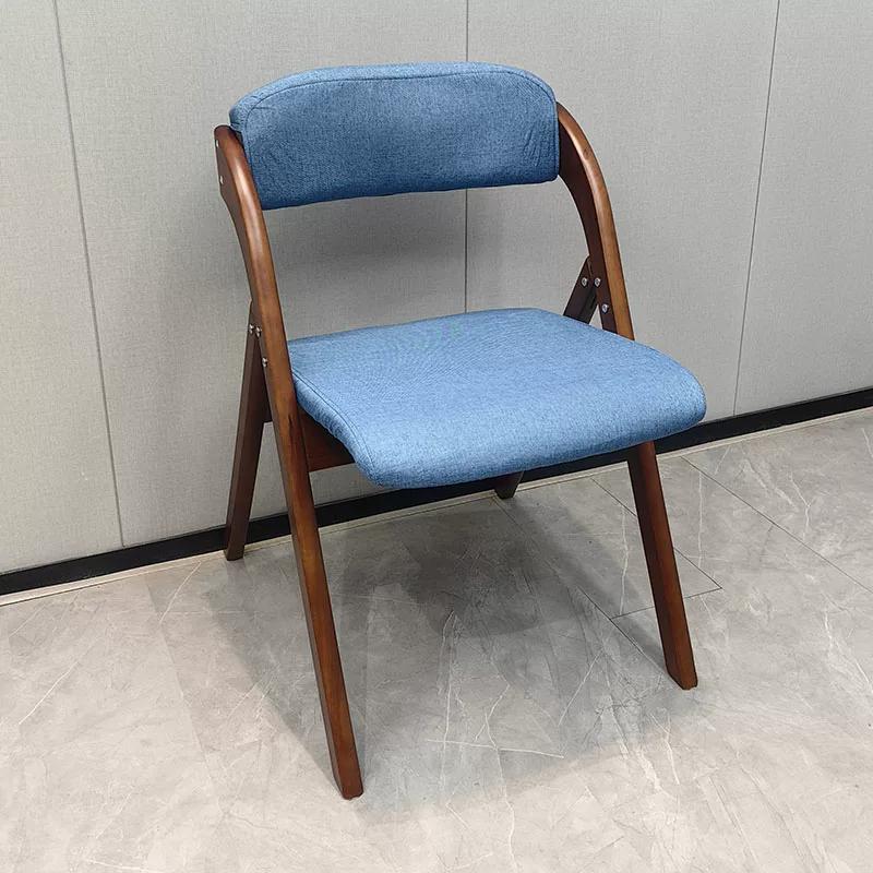 Складной стул, Стул с деревянной спинкой, Обеденный стул из массива дерева, Многофункциональный табурет, Складной стул для дома и офиса