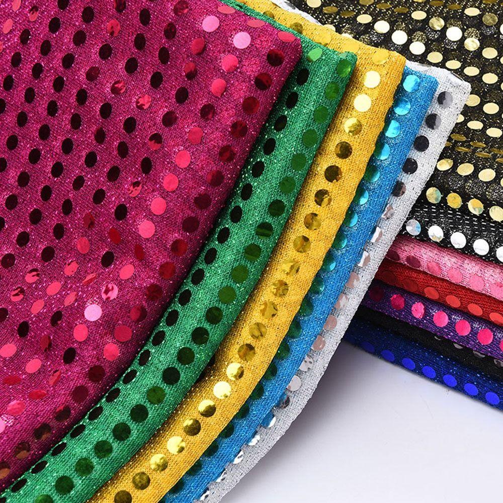 DIY Sequin Fabric Shiny Sequins Sequin Cloth Fashion Glitter Cloth Wedding