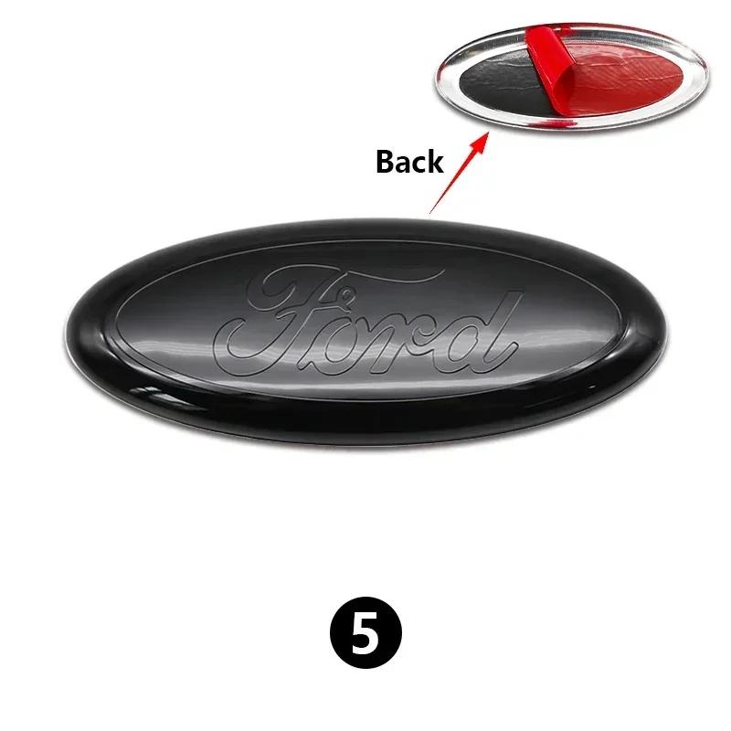 New 2026 Car Sticker Ford New 2025 Hot 1PC 14.5CM Car Front Hood Emblem Badge Sticker logo For Ford Mondeo Explorer edge Focus f