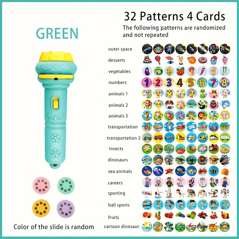 Fun Projection Flashlight: Stimulate Imagination with 32 Patterns And 4 Cards Suitable Projection flashlight camera toy puzzle
