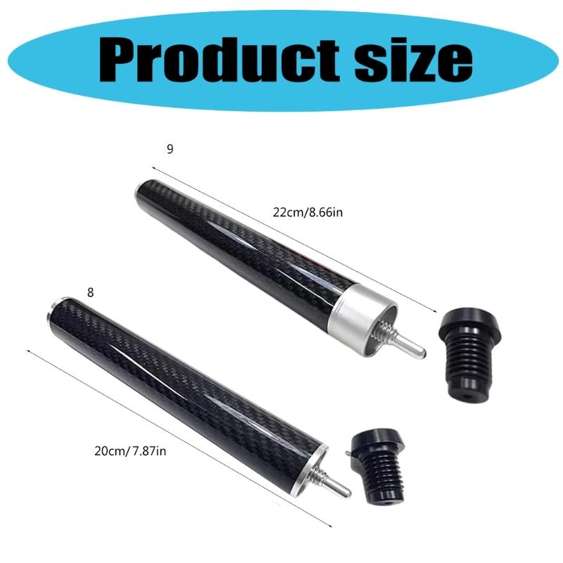 Waterproofs Billiard Stick Lengthener Carbon Fiber Texture Beginner Friendly Training Equipment Practical Cue Lengthener