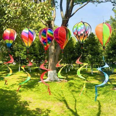 New Multistyles Hot Air Balloon Wind Spinner PVC 28/36cm Outdoor Windmill Garden Yard Home Windmill
