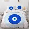 Mandala Duvet Cover Set Hamsa Hand with Inner Eye Evil Eyes Eastern Art Print Twin Bedding Set Teens King Polyester Quilt Cover
