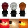 2pcs T25 3157 3156 P27W Car Turn Signal Light Bulb 12V 27W Halogen Lamp Amber White Red High QualityTurn Signal 2