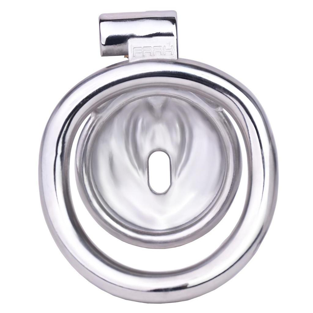 Men's Short Metal Urethral Chastity Lock Penis Cage Sex Toys BDSM Stainless Steel