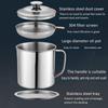 Garnek na olej z filtrem 1,3 l Stal nierdzewna Słoiki z filtrem o drobnych oczkach Duża pojemność Pojemnik na smalec Dystrybutor sitka do oleju Organizer kuchenny