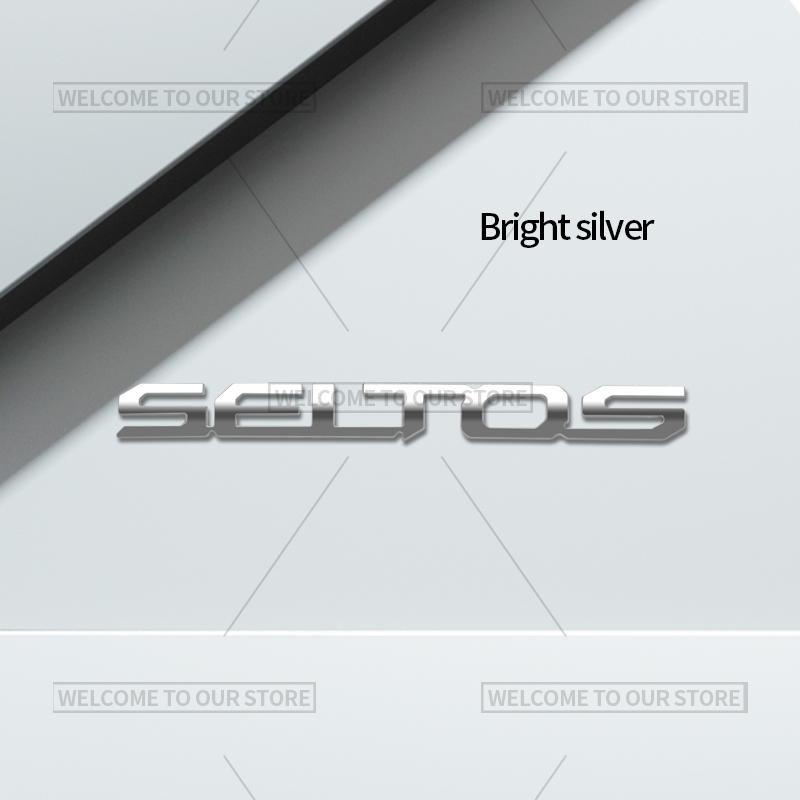 AAAGS1 3D Car Styling For Kia Seltos Sportage Carnival Letter Emblem GDI Hybrid Badge Metal Stickers Rear Trunk Decals Auto Accessories