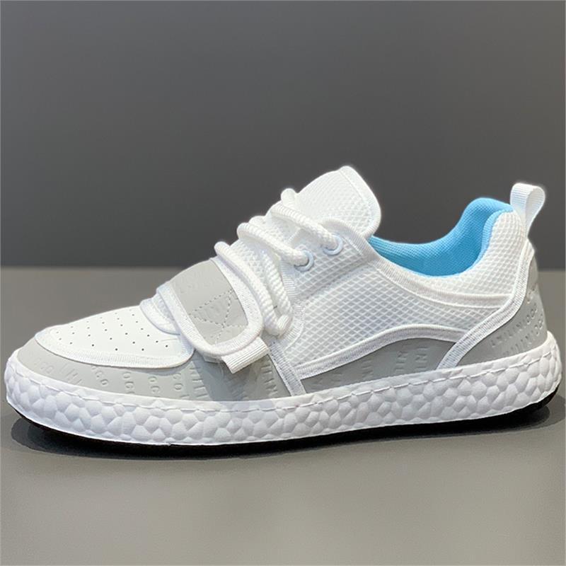 

Trendy brand men s shoes new breathable little white shoes men s trend fashion versatile casual shoes lightweight soft sole zmd 43 сіро блакитний колір