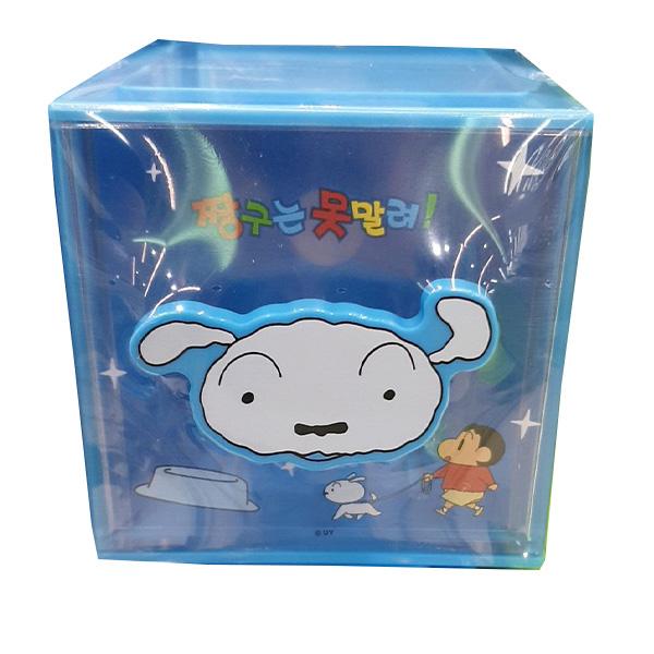 Shin-chan Large Handle Cube Box White Crayon One thing