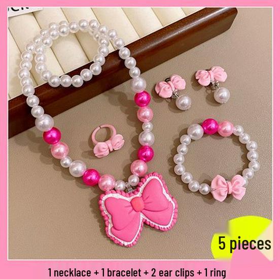 Frozen Princess Kids' Necklace & Bracelet Gift Set for Christmas or Birthday