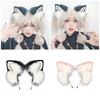 Handgefertigtes Kunstfell Katzenohren Stirnband Animie Kopfschmuck für Damen und Teenager Cosplay Kostüm Party Verkleidungs Accessoires