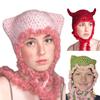 Halloween Beanie Knit Beanie Hat Unique Cat Ear Horn Hat Head Covering Party Holiday Warm Hat for Women