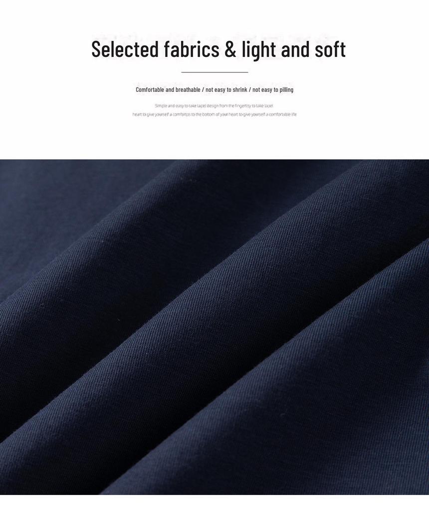 Herren-Sommer-Poloshirt aus Baumwolle – Kurzarm mit Revers für ältere Erwachsene