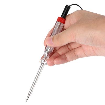 Testeur de Circuit de voiture automobile 6-24V, outil de sonde de lampe de Test de fil rouge