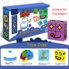 Kids Magic Face Changing Cube Toy Montessori Expressions Building Blocks Matching Puzzles Interactive Board Game Education Toys