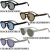 (Eight) Photochromic Polarized Crown Panto Sunglasses for Men and Women, Fashion Glasses, Comes with Dedicated Case, Light GrayLight Purple F