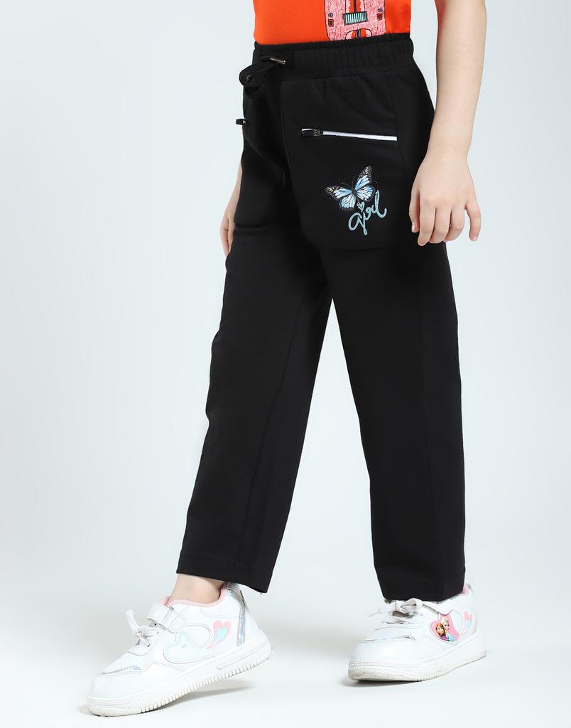MONTE CARLO Girls Solid Regular Fit Lower Track Pants