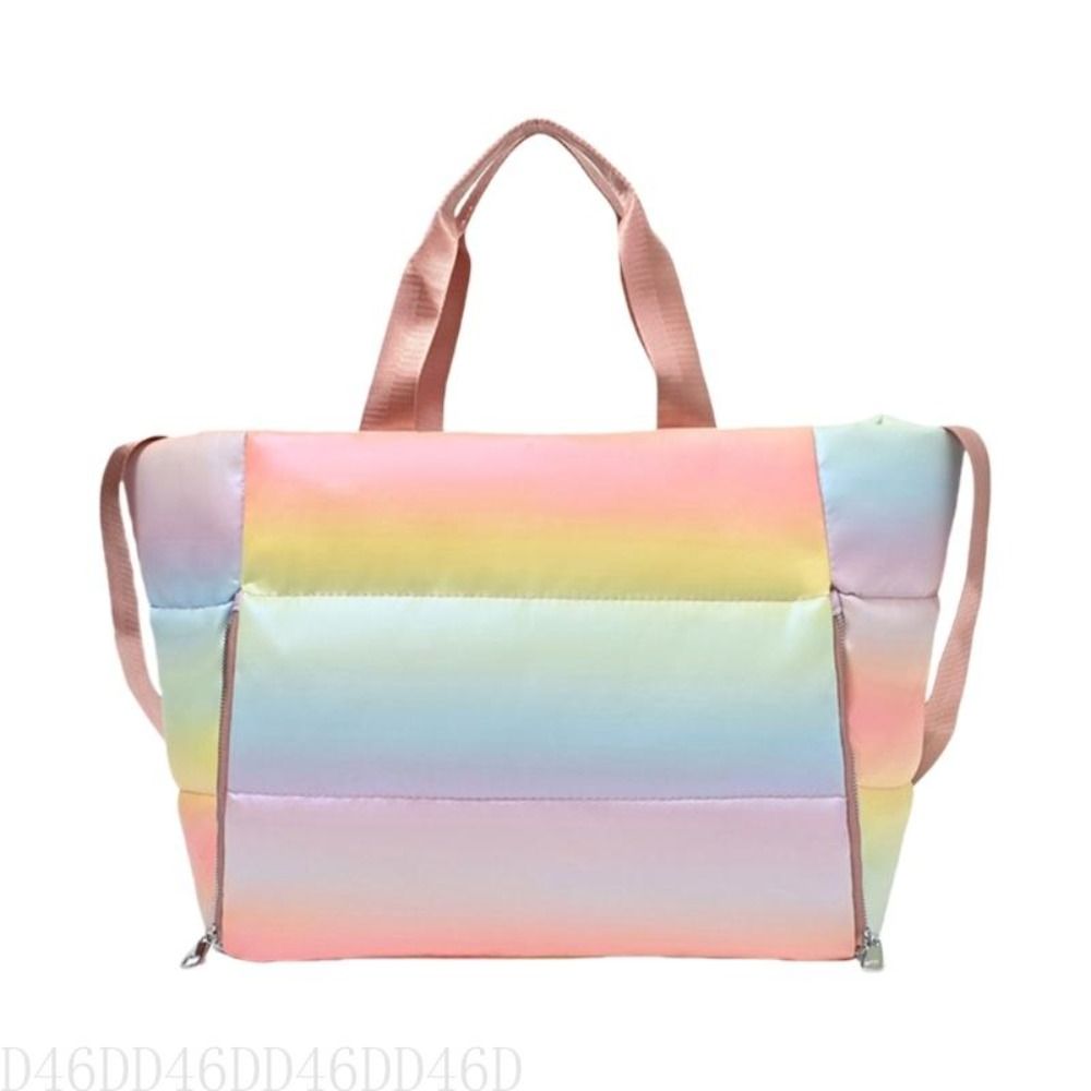 Large Capacity Women Gym Sports Bag LightWeight Dry Wet Separation Waterproof Swimming Bag Foldable Soft Shoulder