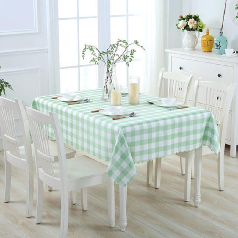 Coffee Shop Checkered Tablecloth Round Square Household Dining Room Living Room Table Cloth Wedding Party Decoration Universal Outdoor Picnic Cloth