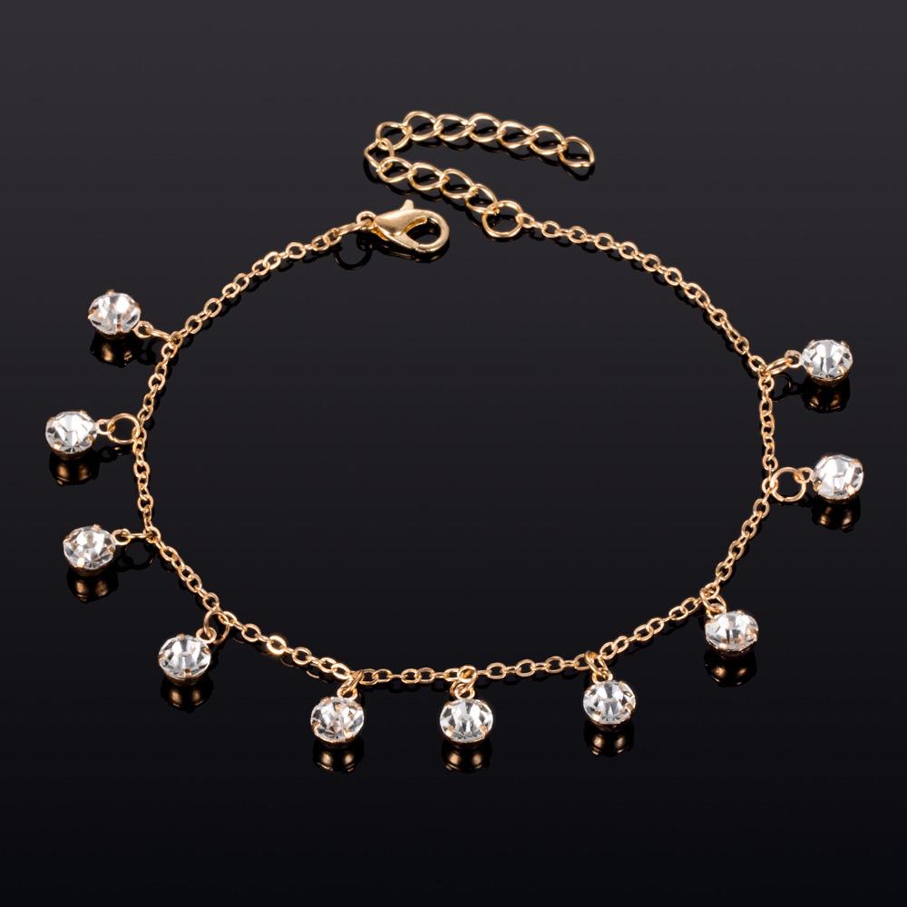 Sunflower Diamond Trend Anklet for Women - European & American Fashion Jewelry