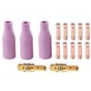 For MIG Welding Pink Welding Nozzle Kit Welding Torch Tips And Holders 15AK Torch Tips Electrical Conductivity