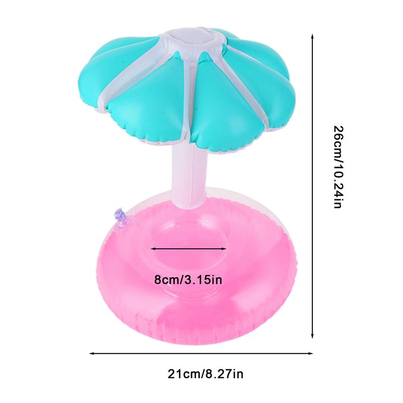 Nafukovací podnosy na houby Jumbo držák poháru na plážové pozadí Párty ozdoby na havajskou párty