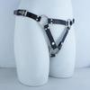 FRRK Adjustable Chastity Lock Belt with Elastic Buttons for Outing Wear