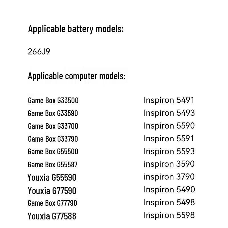 Llano Laptop Battery for Dell G3 G5 Series