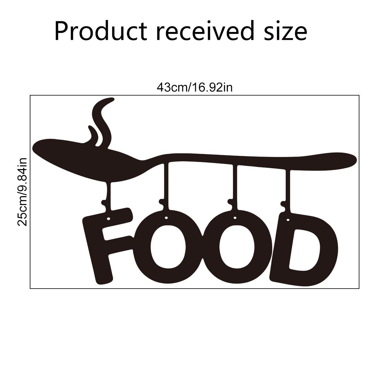

Dx353 Personalized And Creative Spoon Hanging Food English Wall Sticker, Kitchen Decorative Wall Sticker, Large Quantity Can Be Negotiated