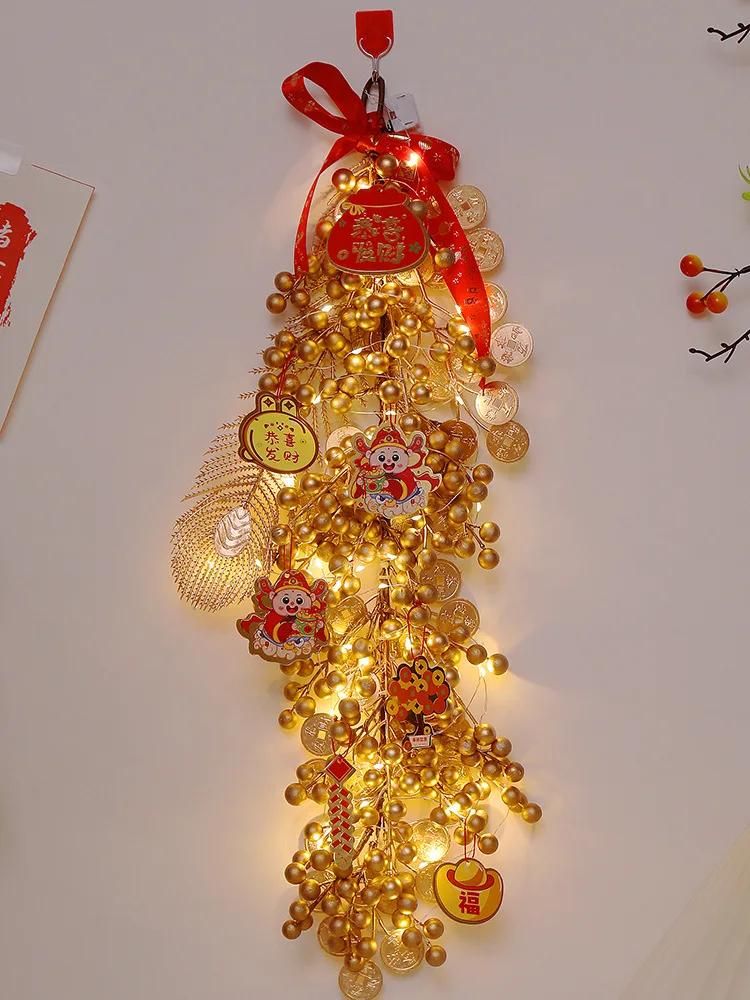 Chinese New Year Decorations,Glowing Hanging Pendant with Light ,Spring Festival Lunar New Year Pendants,For Homewarming