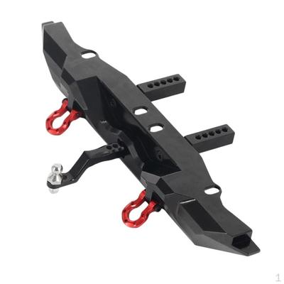 Metal Rear Bumper with 2 Shackles/Trailer Hitch for 4 1/10th RC Crawler Car