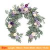1.8/2.7M Artificial Flowers Wedding Eucalyptus Garland with Rose Wedding Table Centerpieces Boho Bridal Shower Decoration Wreath
