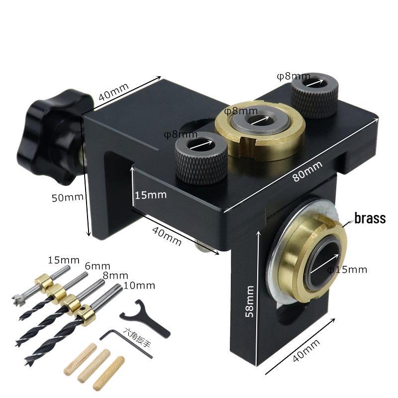 3-in-1 Woodworking Dowel Locator & Hole Puncher
