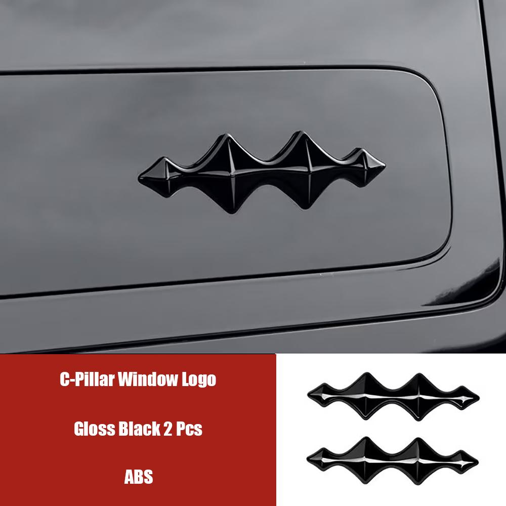 For BYD Leopard 8 Car Logo Decoration Stickers Blackened Front And Rear Logos Front And Rear Logos Modified Car Accessories