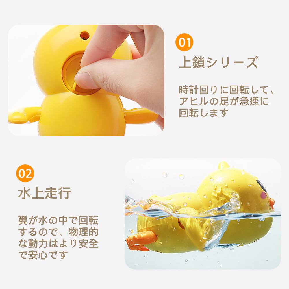 4-Piece Water Toy Set, Cute Wind-Up Toy for Bathtime, Rainbow Shower, Pig, and Turtle Designs, Popular for Babies and Kids, Birthday Gift, Baby