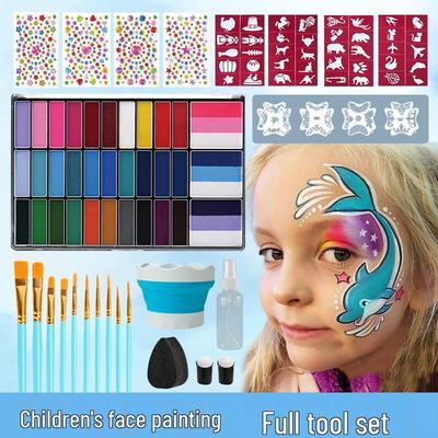 World Cup 33-Color Water-Based Face Paint Set