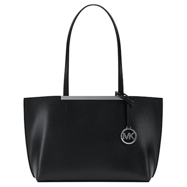 

Michael Kors MK Evelyn Logo Tote Bag Women Tote Bag Black 30F5SQ9T5U-BLACK Basic Set (Bag)