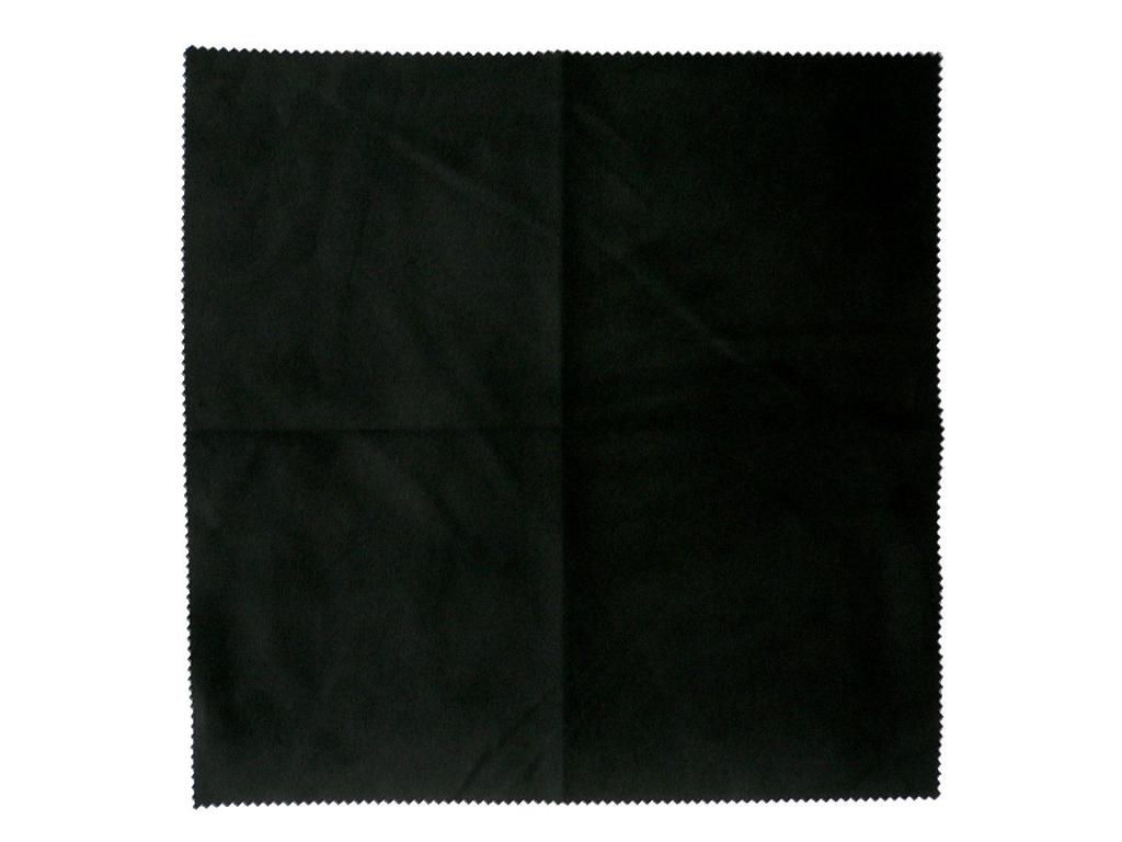 FZONE Musical Instrument Cleaning 30cm x Solid Cloth, 30cm, Black, GC-1-BLACK