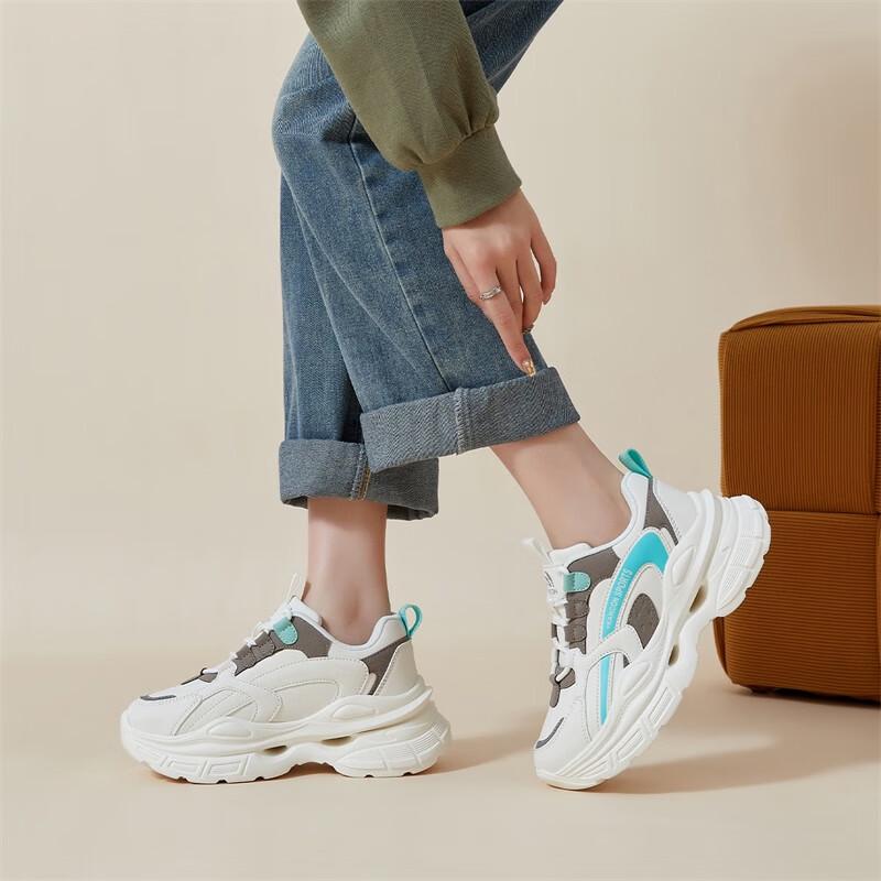 Yr KANG Women s Mesh Breathable Casual Sport Dad Shoes 39