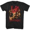 Korn Red Logo Untouchables Adult Black Short Sleeve T Shirt 90s Nu Metal Vintage Style Graphic Tees