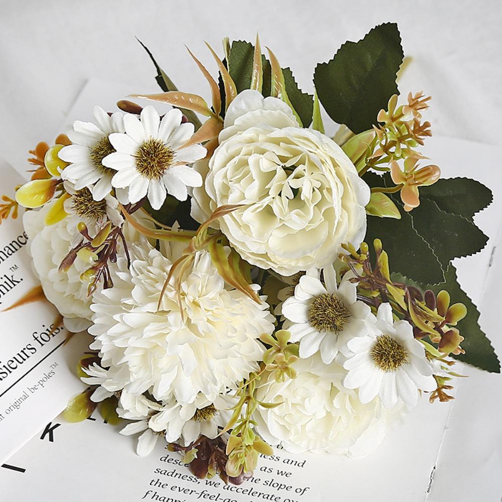 

Peonies Design Simulated Flowers Colorful Landscape Brides Holding Flowers Scenery Model Terrain Model European Style Peonies