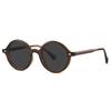 Fashion TR90 Round Big Frame Myopia Optical Prescription Gray Sunglasses For Women Men Driving Fishing Retro Sunglasses 0 To-6.0