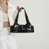 Autumn 2025 Retro Motorcycle-Inspired Rivet Shoulder Bag