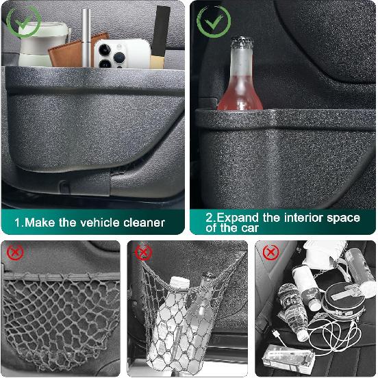 4PCS Front And Rear Door Storage Pockets For Jeep Wrangler JK Accessories 2011-2018 For Jeep JK Accessories 2/4 Door For Jeep Wrangler Accessories