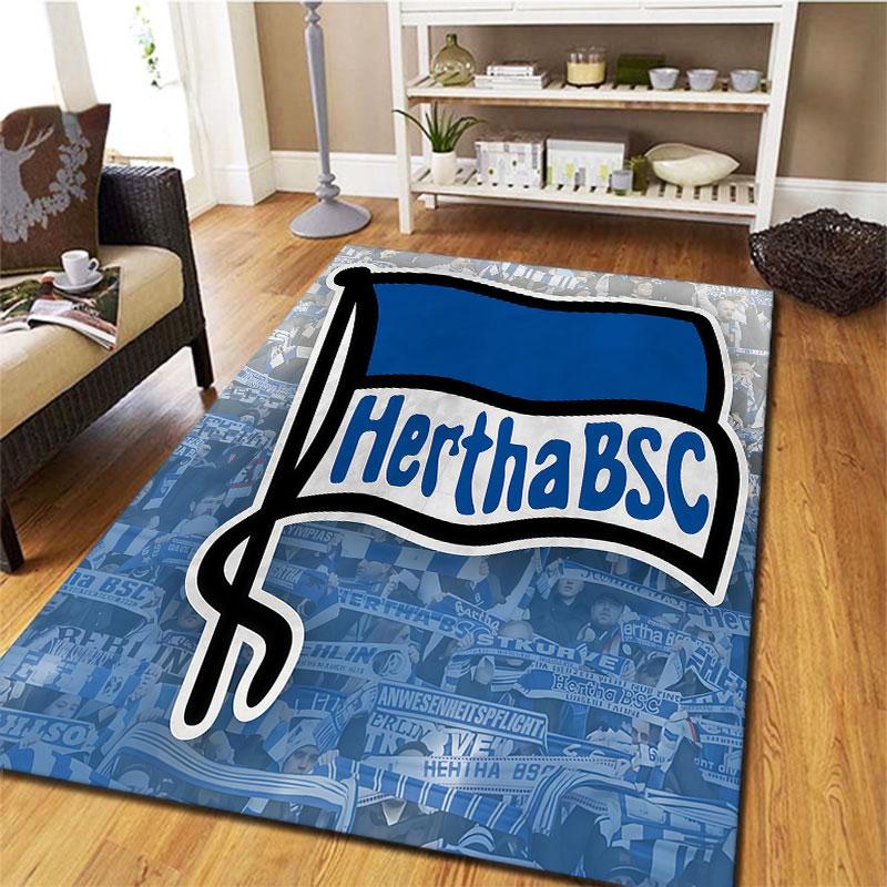 Hertha BSC Carpet Rug for Living Room Bedroom Home Sofa Decoration,Kids play Non-slip Floor Mat